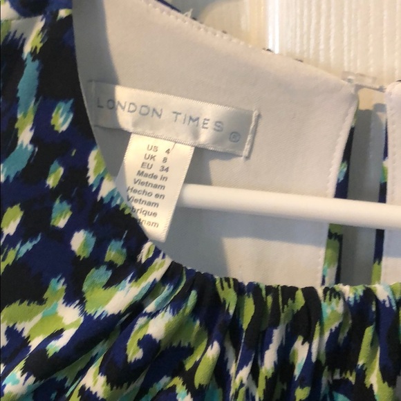 London Times - Fun Patterned Summer Maxi Dress - Picture 4 of 7